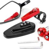 Motoanl Motosiklet Katlanabilir Gidon Ayna Universal Model Ayarlanabilir Ayna Açılı Motor Gidon Aynası Red