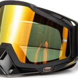 Motoanl Motosiklet Motocross Gözlük Polikarbonat Lens Profesyonel Mx Atv Enduro Mtb Kross Gözlük Siyah-Sarı