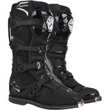 Motoanl Motosiklet Off-Road Motocross Botu Güçlendirilmiş Koruma Uzun Model Deri Cross Profesyonel Bot Siyah - 39