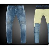Motoanl Motosiklet Pantolonu Likralı Esnek Kumaş Korumalı Kevlar Kot Motor Pantolon Blue Jean - XL