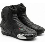 Motoanl Motosiklet Racing Bot Deri Kısa Italyan Model Sert Koruma Touring Motor Botu Black - Siyah - 42
