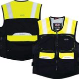Motoanl Motosiklet Reflektörlü Yelek Çok Fonksiyonlu Cepler Windstoper Kumaş Reflektif Motor Yelek