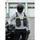 Motoanl Motosiklet ve Bisiklet Çok Cepli Yelek Tipli Göğüs Çanta Lüx Motor Çantası Yeni - Standart - Siyah