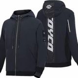 Motoanl Motosiklet Ve Bisiklet Korumalı Jacket Yağmurluk Polyester Stopwater Sertifika Korumalı Mont Black