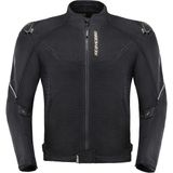 Motoanl Motosiklet Yazlık Mont Tam Fileli Çelik Omuz Korumalı Mesh Motorcu Montu Black - XL - Siyah