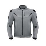 Motoanl Motosiklet Yazlık Mont Tam Fileli Çelik Omuz Korumalı Mesh Motorcu Montu Grey