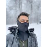 Motoanl Motosiklet Yüz Boyun Koruyucu Neopren Maske Kulak ve Göğüs Korumalı Rüzgar Maskesi Çift Taraflı