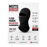 Motobiker %100 Pamuk İnce Yazlık Motosiklet Outdoor Taktik Askeri Boyunluk Maske Balaklava Siyah