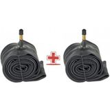 Motobisikletim 2'li Paket 29 Jant Bisiklet Iç Lastik [s/v Sibop 48MM] Şamyel 29X1.90-2.35 Butly - Siyah
