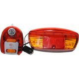 Motobisikletim Bisiklet Korna Sinyal Sıralı Stop Fren Lambası JY-208B - Renkli