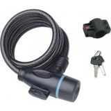 Motobisikletim Zhonglı 12X120 Spralli Halat Kilit + Taşıma Aparatı - Siyah