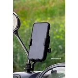 Motobros Bisiklet Scooter Motor Tutucu Otomatik Motorsiklet Ayna ve Gidon Bağlantılı Telefon Tutucu