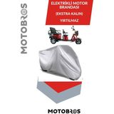 Motobros Elektrikli 3 Tekerli Tekerlekli 3 Kişilik Motor Motosiklet Koruma Brandası 1. Kalite Yırtılmaz.