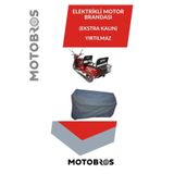 Motobros Elektrikli 3 Tekerli Tekerlekli 3 Kişilik Motor Motosiklet Koruma Brandası Yırtılmaz Ömürlük