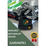 Motobros G-80 Işlenmiş 10MM Motosiklet- Bisiklet Güçlendirilmiş Çelik Zincir ve Pvc Kilit 2 M
