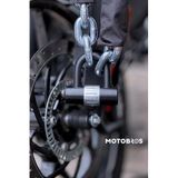 Motobros G-80 Protec Harguard ile uyumlu Galvanizli Bisiklet - Motosiklet 13 Mm Kesilmez Zincir Ve Kilit 1.5 Metre