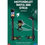 Motobros Insta 360 Çubuk Selfie Stick (GÖRÜNMEZ) One X5 / X4 / X3/ X2 / One R / One X / One Uyumlu