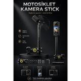 Motobros Insta 360 Çubuk Set DJİ ACTİON ve GOPRO UYUMLU Selfie Stick (GÖRÜNMEZ) One X5 / X4 / X3/ X2 / One R / One X / One Uyumlu