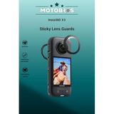 Motobros Insta 360 X3 Lens Koruyucu Insta 360 One X3 ile Uyumlu Lens Guard Şeffaf