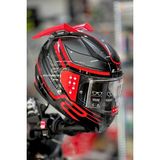 Motobros Kask Spoiler Aerodinamik Spoiler Universal Kırmızı 2 Adet