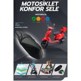 Motobros KUBA AZURE 50 - 50 PRO Konfor Sele Visco Sünger Sele Kılıfı Sele Örtüsü
