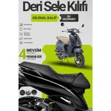 Motobros Leatherfit Deri Motosiklet Koltuk Kılıfı Su Geçirmez Özellikleriyle Mondial 50 Wing İçin Uygun
