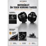 Motobros Motosiklet Aks Koruma Takozu Yamaha MT07 Uyumlu Motosiklet Ön Teker Takozu - Siyah Renk - 2 Adet
