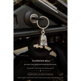 Motobros Motosiklet Aksesuar Come Back Safe To Me Guardian Bell Gümüş Kaplamalı Motorcu Anahtarlık-Şans ve Koruma Çanı Uğur Tılsımı