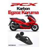 Motobros Motosiklet Aksesuar Honda Pcx 125-150 Karbon Egzoz Kapağı – Isıya Dayanıklı Premium Koruma
