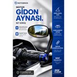 Motobros MOTOSİKLET AYNA MOTOSİKLET GİDON AYNASI MOTOR AYNA YAN AYNA TAKIMI GENİŞ GÖRÜŞ AÇILI MAVİ