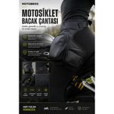 Motobros Motosiklet Bacak Çantası Bel Çantası K-1 Deri Premium Bacak Çantası