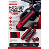 Motobros Motosiklet Barracuda Kırmızı Spor Elcik Motor Elcik Motosiklet Aksesuar