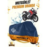Motobros Motosiklet Branda Bajaj RS200 Lüx Premium Paraşüt Kumaşı Branda Su Geçirmez Ömürlük Kullanım