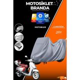 Motobros Motosiklet Brandası Motor Brandası Arora Mojito Uyumlu ThermoGuard-X Gri Su Geçirmez UV Korumalı Motor Örtüsü