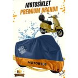 Motobros Motosiklet Brandası Vespa 80cc Motor Brandası Motor Örtüsü Su Geçirmez Paraşüt Kumaş UV Korumalı Premium