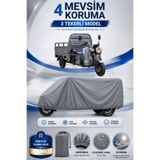 Motobros Motosiklet Brandası Volta Vt5 Pro 3 Tekerlekli Elektrikli Araç Brandası Gri 4 Mevsim Su Geçirmez Uv Korumalı