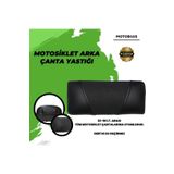 Motobros Motosiklet Çanta Sırt Dayama Yastığı Siyah Deri Arka Çanta Yastığı (UNİVERSAL) Ultra Konfor