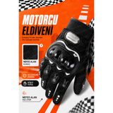 Motobros Motosiklet Eldiveni Motorcu Eldiveni Terletmez Güçlendirilmiş Korumalı Avuç içi Korumalı Kaydırmaz