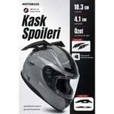 Motobros Motosiklet Kask Kask Spoiler Aerodinamik Spoiler Universal Siyah 2 Adet (KASK DEĞİLDİR)