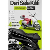 Motobros Motosiklet Koltuk Kılıfı Arora Mojito Leatherfit Deri Motosiklet Sele Kılıfı Motor Sele Kılıfı Su Geçirmez