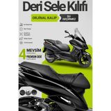 Motobros Motosiklet Koltuk Kılıfı Kymco Downtown X-Town Leatherfit Deri Motosiklet Sele Kılıfı Motor Sele Kılıfı Su Geçirmez