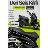 Motobros Motosiklet Koltuk Kılıfı Sym Jet 14 Leatherfit Deri Motosiklet Sele Kılıfı Motor Sele Kılıfı Su Geçirmez