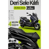 Motobros Motosiklet Koltuk Kılıfı Sym Joymax Leatherfit Deri Motosiklet Sele Kılıfı Motor Sele Kılıfı Su Geçirmez