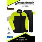 Motobros MOTOSİKLET MOTORCU YAĞMURLUĞU 0,52MM ASTARLI SU VE RÜZGAR GEÇİRMEZ PVC KUMAŞ Kuru ve Güvende Kalın
