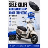 Motobros Motosiklet Sele Kılıfı Arora Cappucino Uyumlu Su Geçirmez Scooter Motor Koltuk Koruma Kılıfı Koltuk Örtüsü