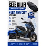 Motobros Motosiklet Sele Kılıfı KUBA NEWCİTY Uyumlu Su Geçirmez Scooter Motor Koltuk Koruma Kılıfı Koltuk Örtüsü 270D