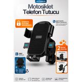 Motobros Motosiklet Telefon Tutucu Motor Telefon Tutucu Er-2 Tak-Çıkar Ayna ve Gidon Bağlatılı Bisiklet / Scooter Uyumlu
