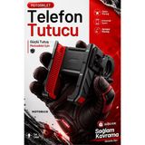Motobros Motosiklet Telefon Tutucu Motor Telefon Tutucu M-59 Titreşimsiz 360 Derece Dönebilen Gidon Ve Ayna Bağlantılı