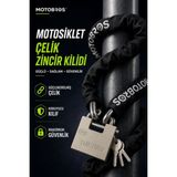 Motobros Mt-458 2 Metre Güçlendirilmiş Kalın Çelik Zincir Full Koruma Motosiklet Kilidi