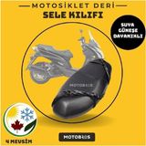 Motobros Piaggio Beverly 500 Deri Sele Motosiklet Brandası